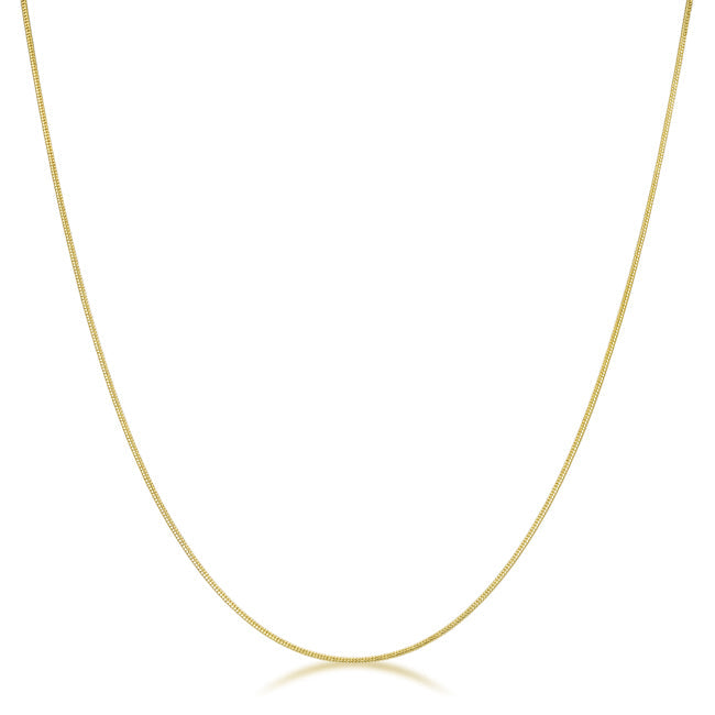 18 Inch Golden Snake Chain