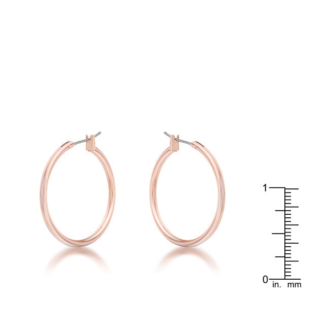 Small Rosegold Hoop Earrings