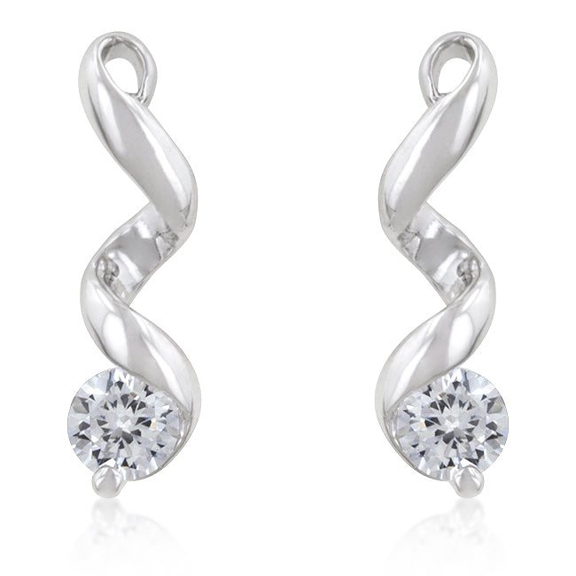 Solitaire Drop Earrings