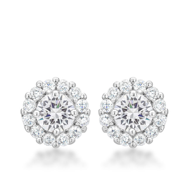 Bella Bridal Earrings in Clear