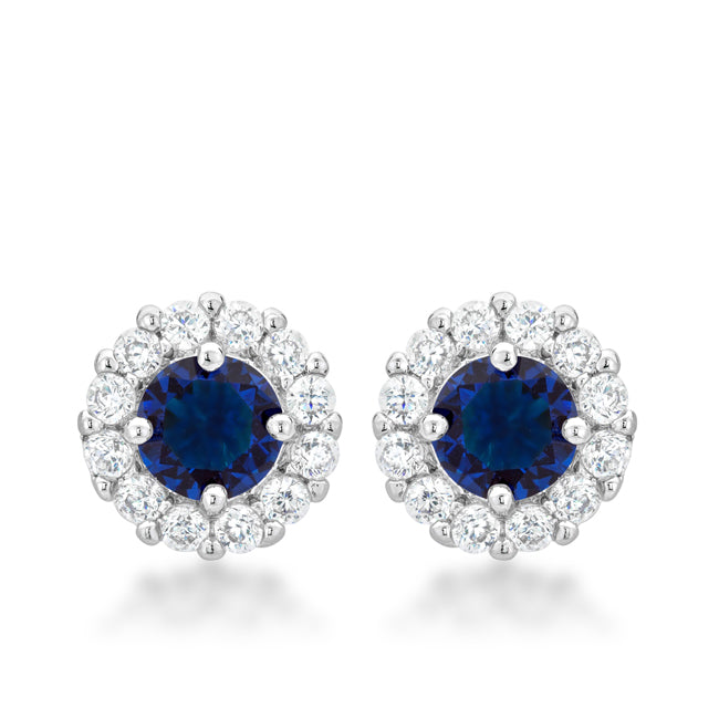 Bella Bridal Earrings in Blue