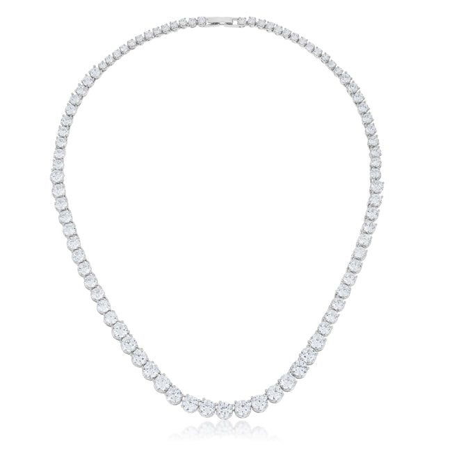 Graduated Cubic Zirconia Necklace