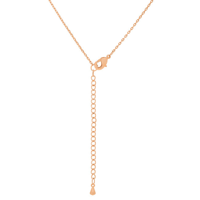 Rose Gold Finish Initial D Pendant