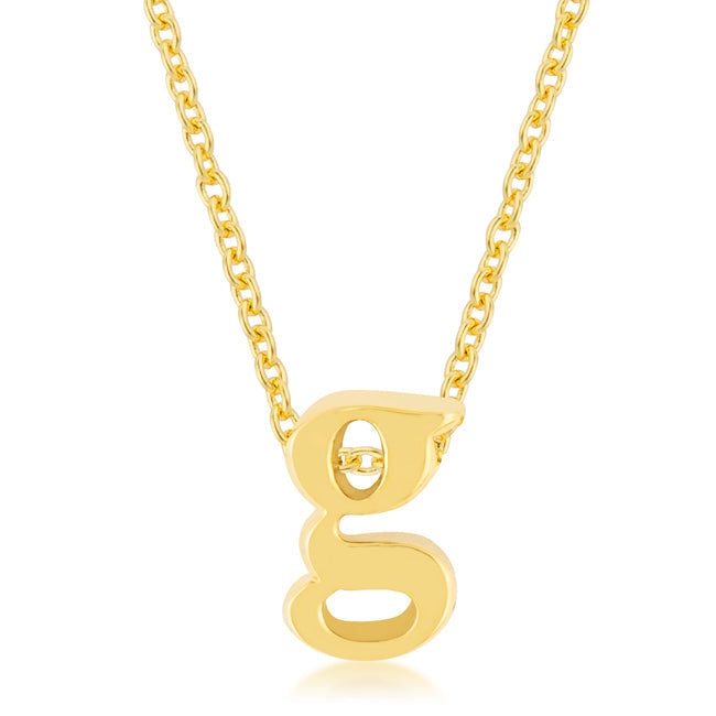 Golden Initial G Pendant