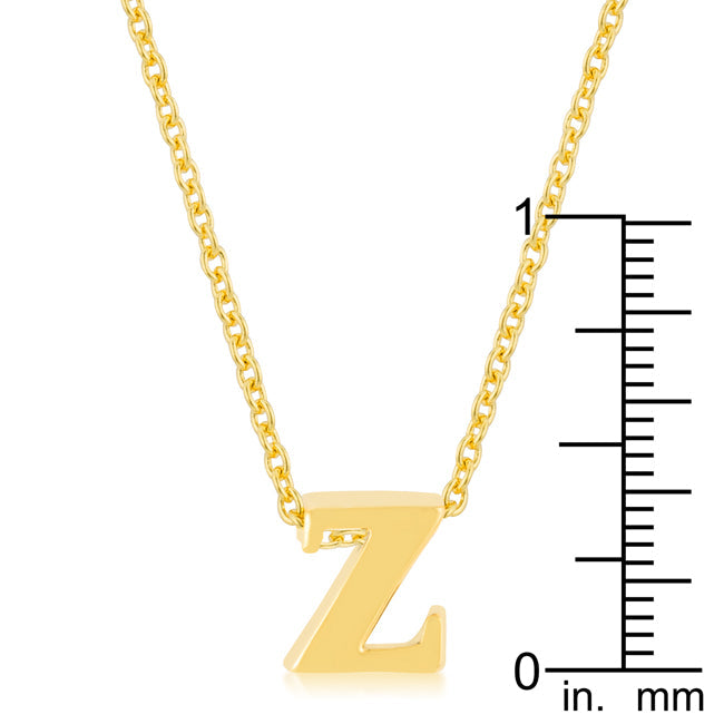 Golden Initial Z Pendant