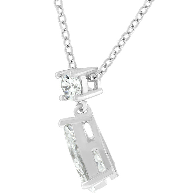 Chandelier Pear Cubic Zirconia Pendant