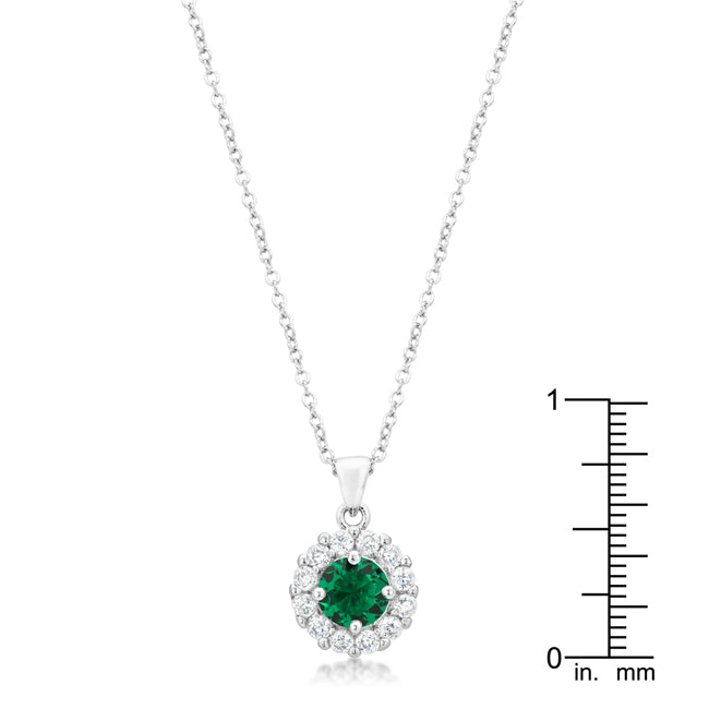 Bella Bridal Pendant in Green