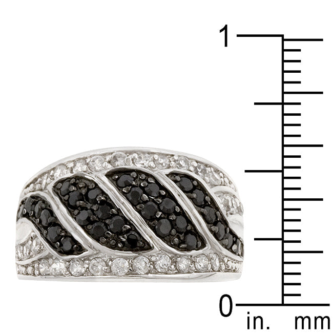 Black & White Swirl Ring