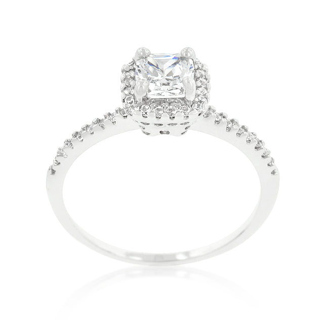 Princess Cut Halo Engagement Ring