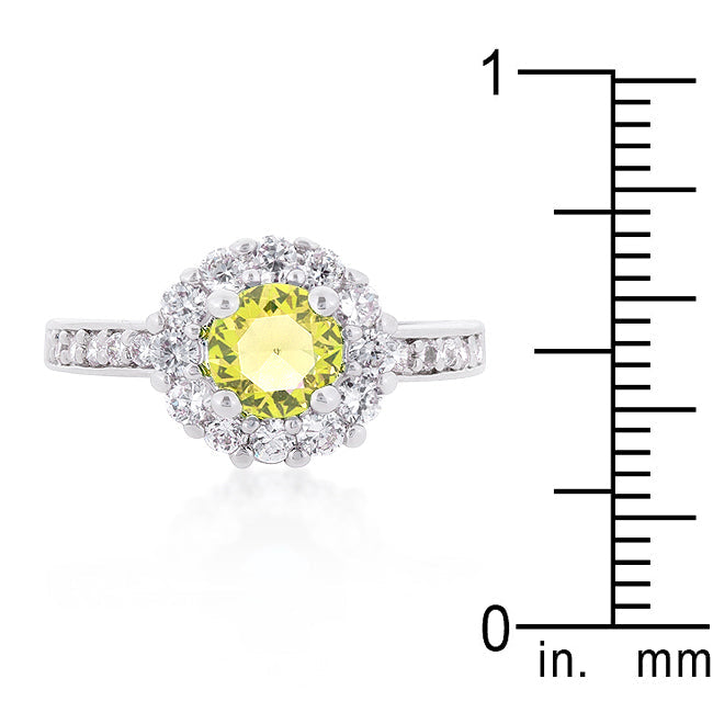 Bella Birthstone Engagement Ring in Yellow